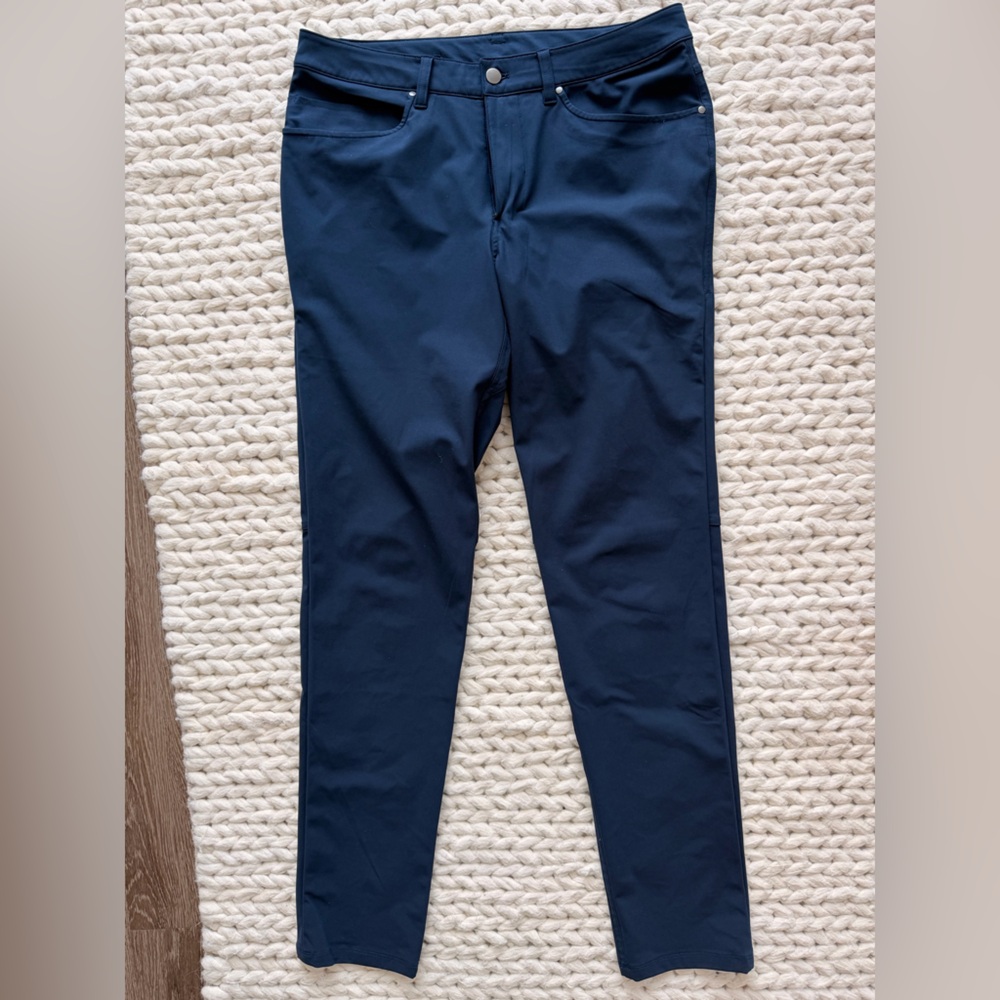lululemon athletica Navy Slim Fit Stretch Pants